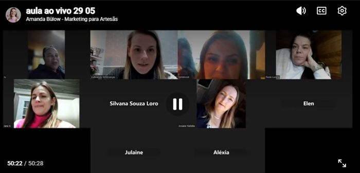 Aulas ao vivo