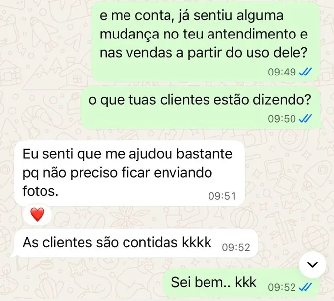 Depoimento de aluna