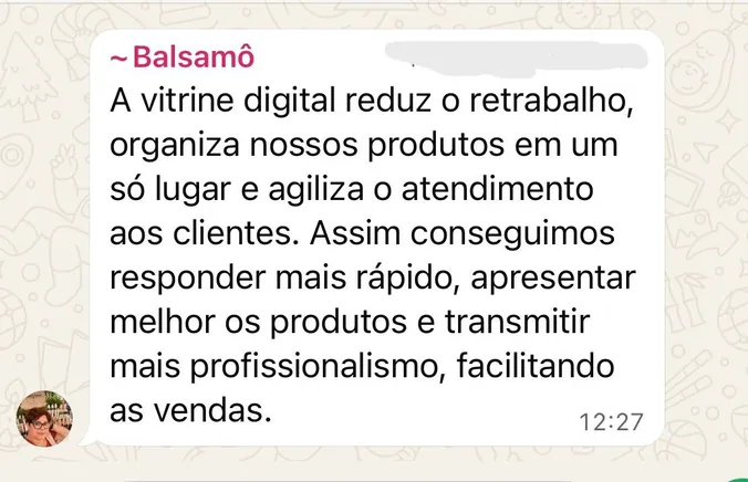 Depoimento de aluna